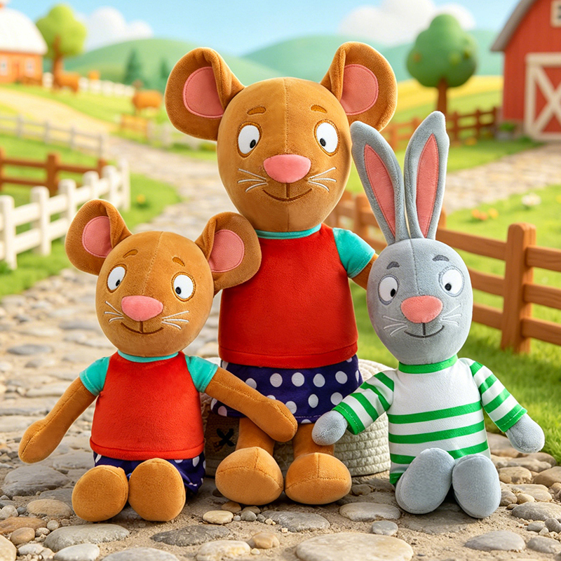 Kids Education Movies - Boneka Plush Kawaii Pip dan Posy