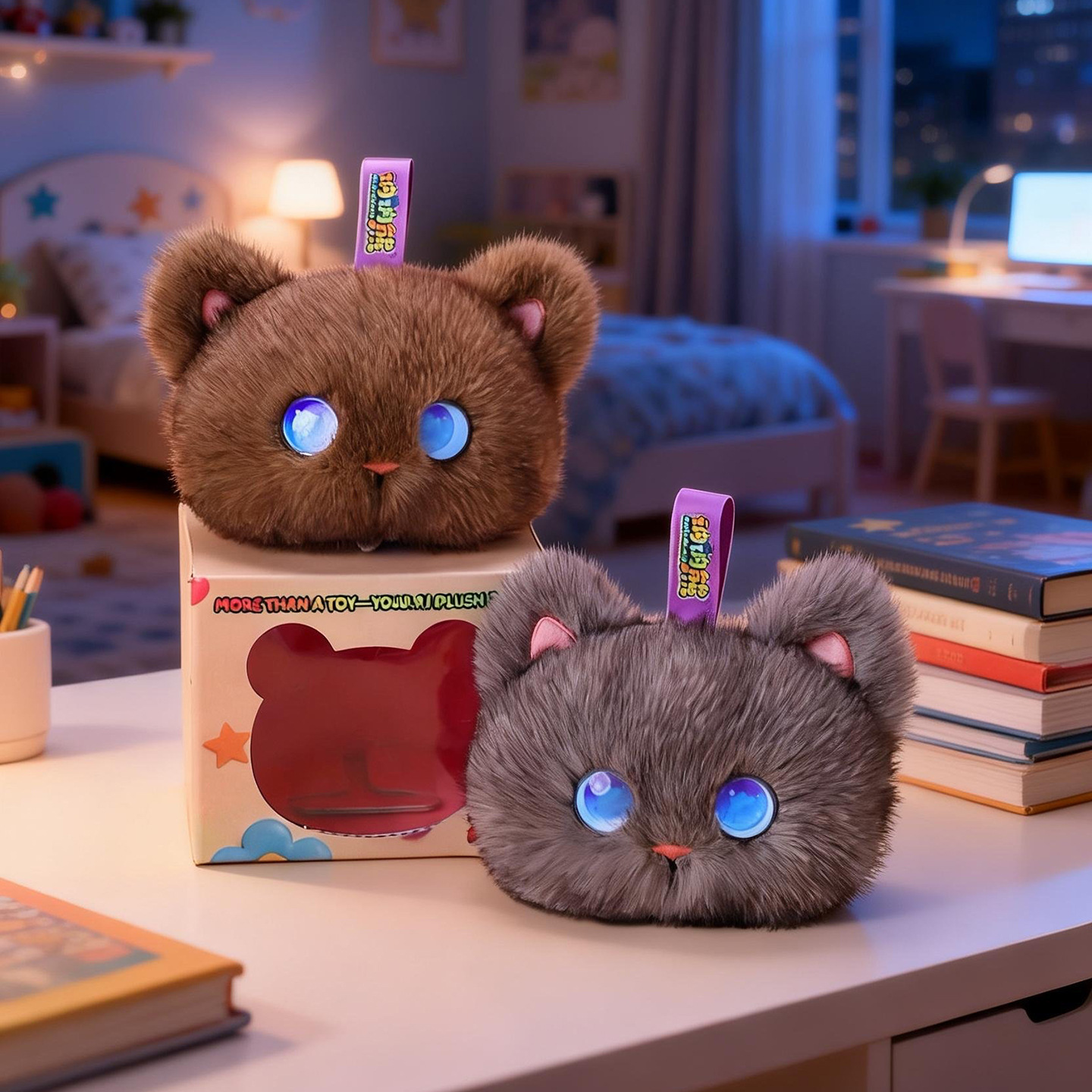 Kids Education Toy - Mainan Kucing Boneka AI Tobot, Teman
