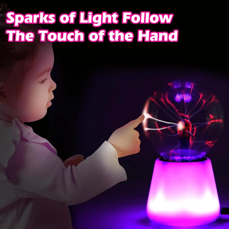 Globe Interactive Light - Lampu Bola Plasma Interaktif Sentuh Lightning