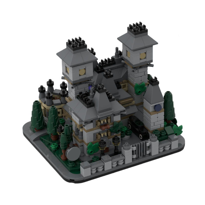 Kids Education Academy - 873pcs MOC Arsitektur Nevermore Academy Model
