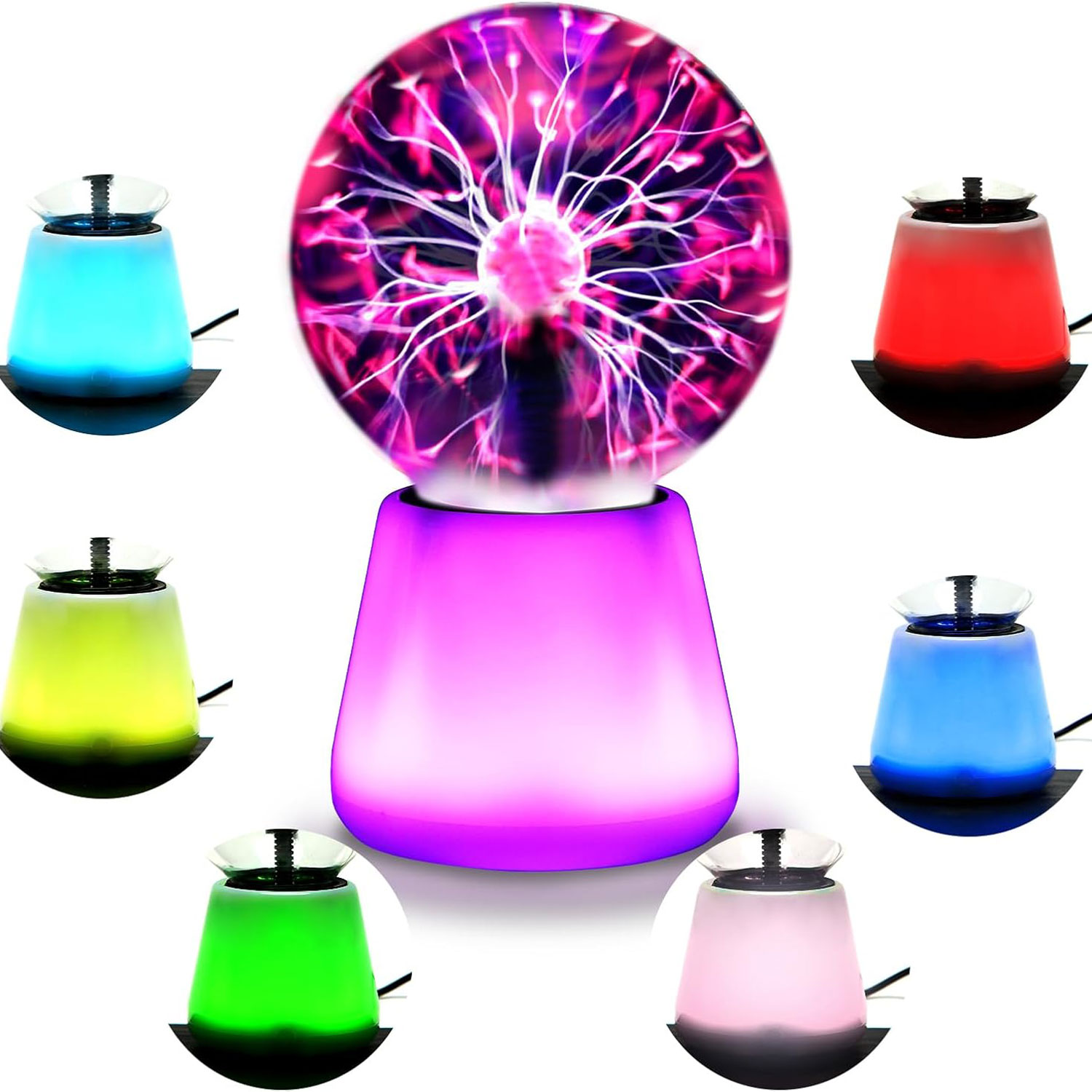 Globe Interactive Light - Lampu Bola Plasma Interaktif Sentuh Bola