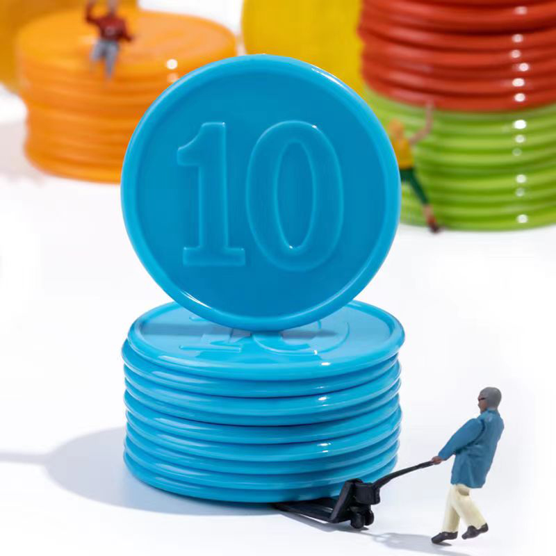 40 Buah Chip Poker dengan Pena - Math Manipulative Set ulasan dan harga