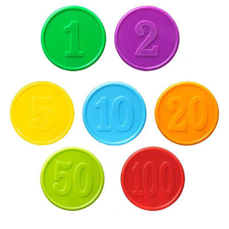 40 Buah Chip Poker dengan Pena - Math Manipulative Set ulasan dan harga