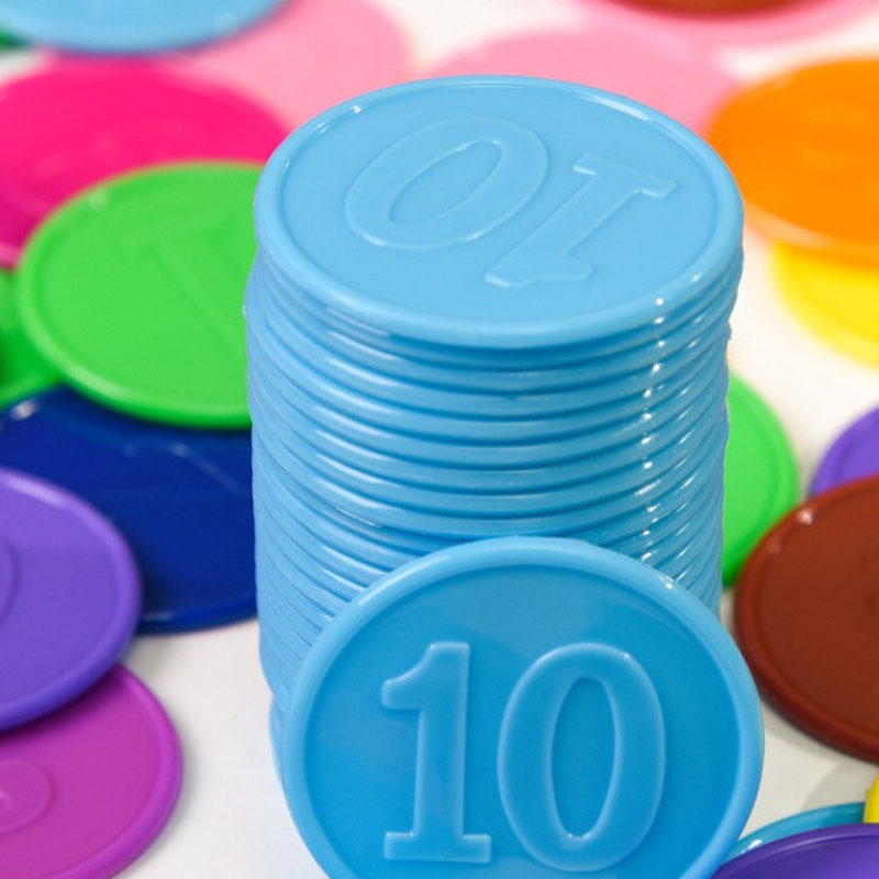 40 Buah Chip Poker dengan Pena - Math Manipulative Set ulasan dan harga