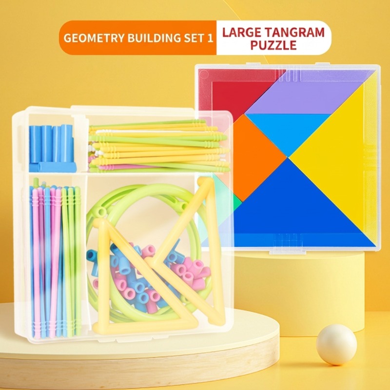 Set Bangunan Geometri untuk Ke - Math Manipulative Set ulasan dan harga