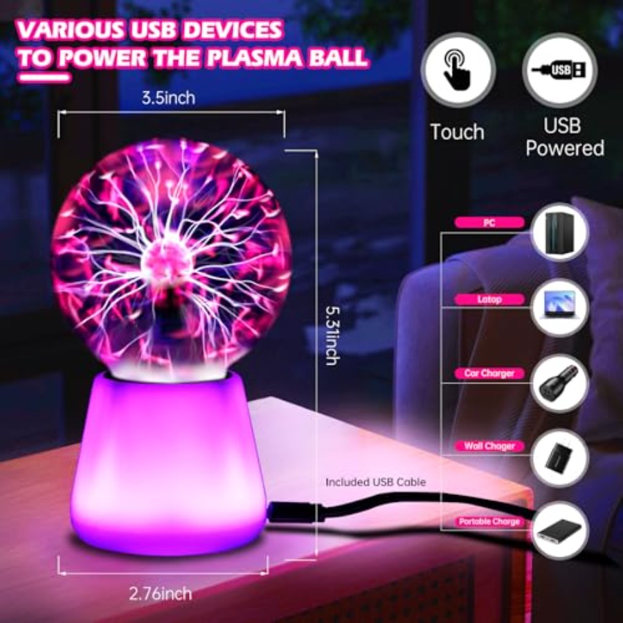 Lampu Bola Plasma Interaktif S - Globe Interactive Light ulasan dan harga