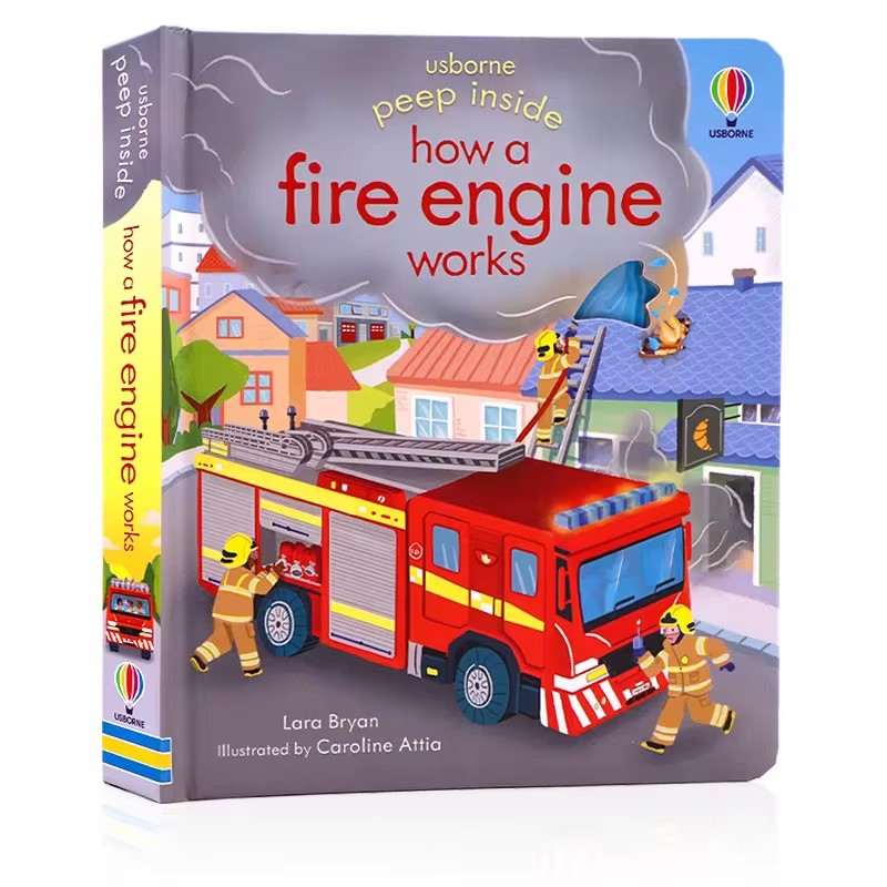 Usborne Peep Inside How A Fire - Kids Education In Us ulasan dan harga