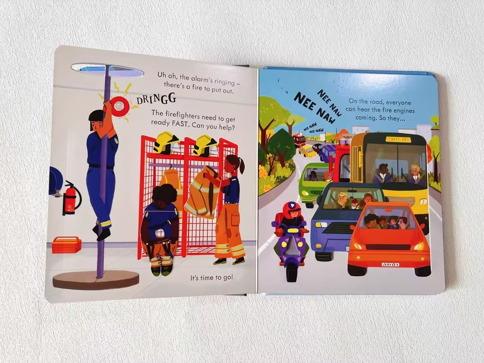 Usborne Peep Inside How A Fire - Kids Education In Us ulasan dan harga
