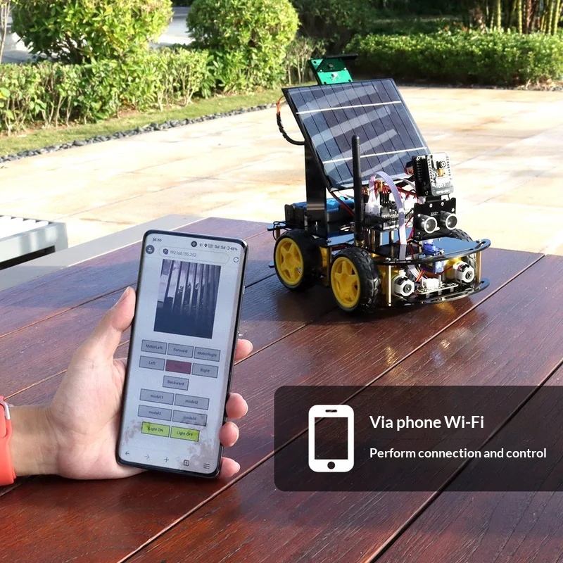 Mobil Robot ESP32 CAM Bertenag - Coding Robot Toy ulasan dan harga