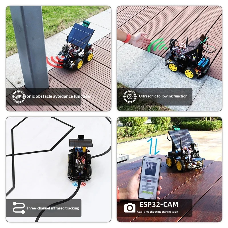 Mobil Robot ESP32 CAM Bertenag - Coding Robot Toy ulasan dan harga
