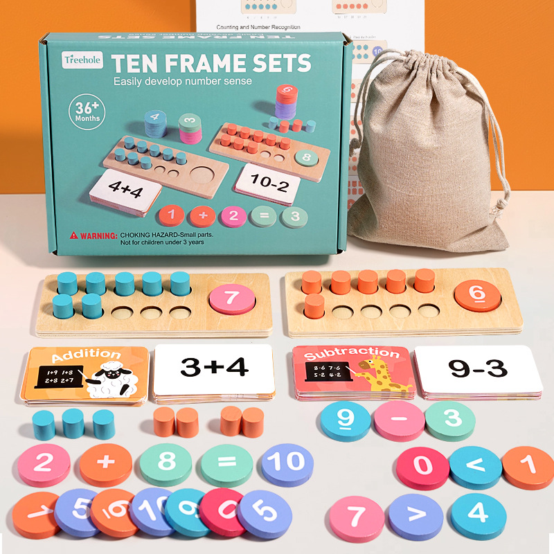 Papan Nomor kayu anak-anak, pe - Math Manipulative Set ulasan dan harga