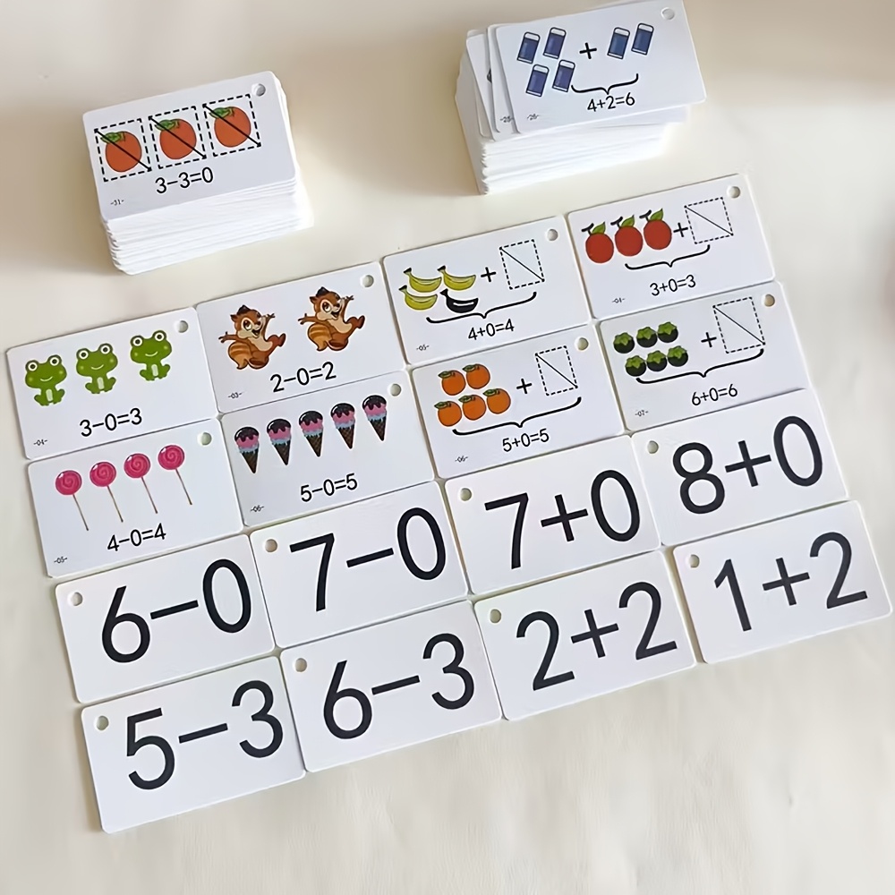 132 Kartu dengan Soal Penjumla - Math Manipulative Set ulasan dan harga