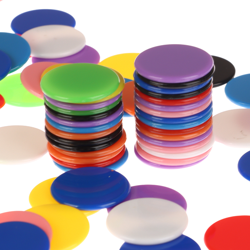 100Pcs Set Chip Penghitung 25M - Math Manipulative Set ulasan dan harga