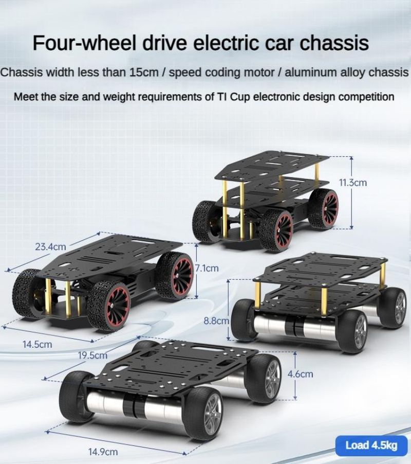 Sasis mobil listrik, sasis mob - Coding Robot Toy ulasan dan harga