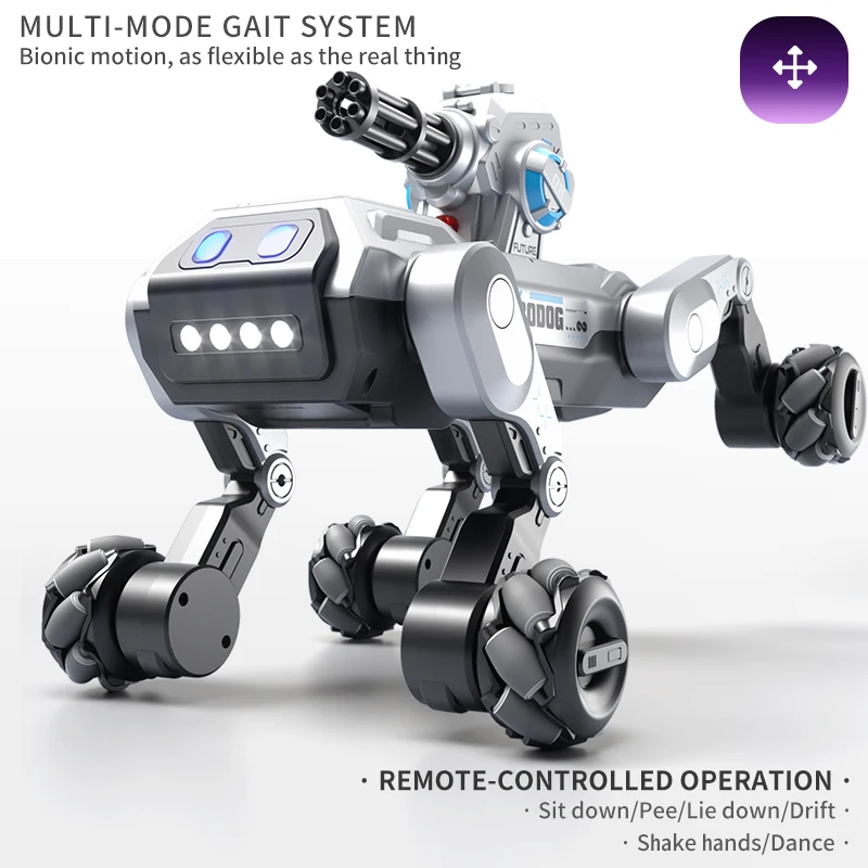 Robot Anjing Pintar 8WD, Kontr - Coding Robot Toy ulasan dan harga