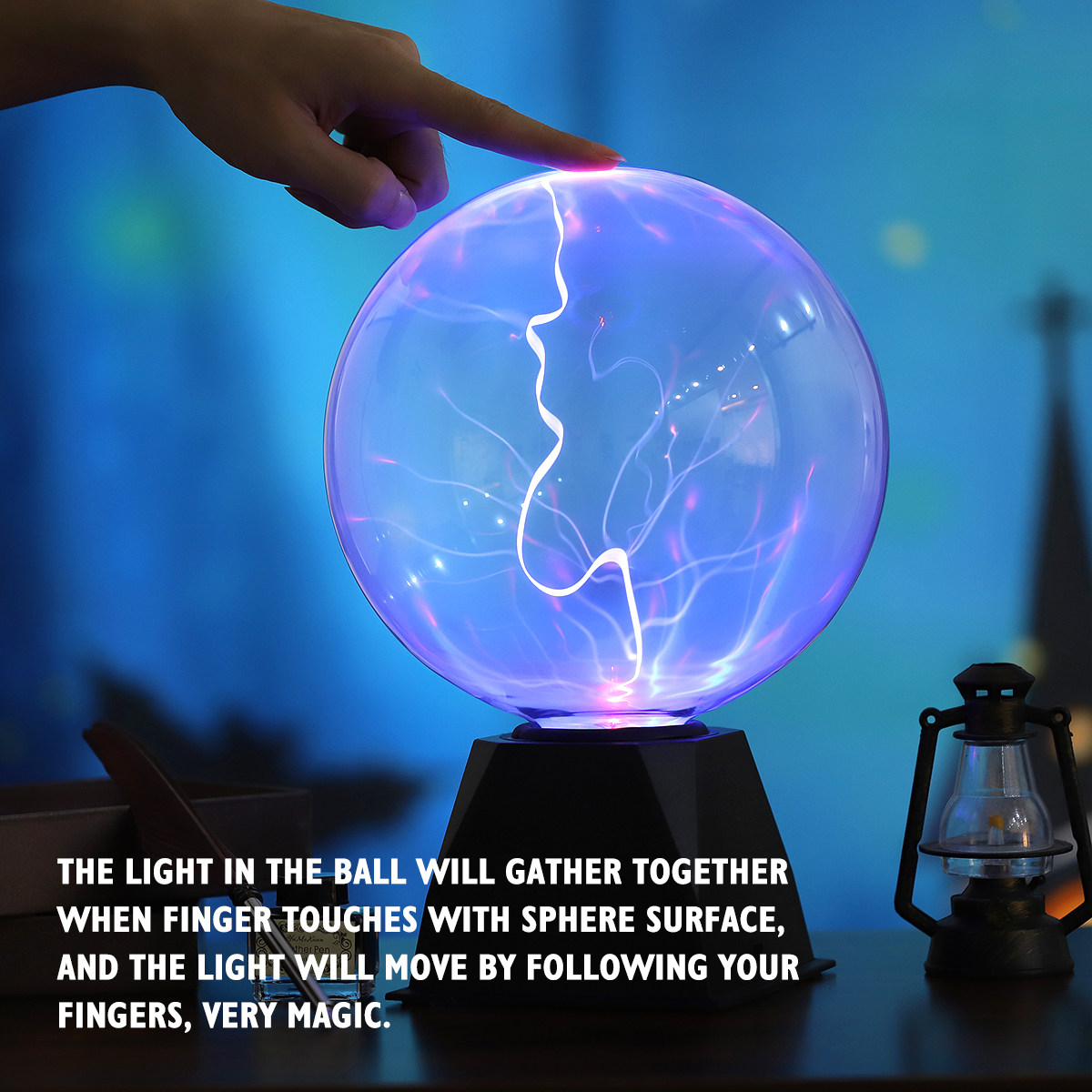 Lampu Bola Plasma 8 Inci, Bola - Globe Interactive Light ulasan dan harga