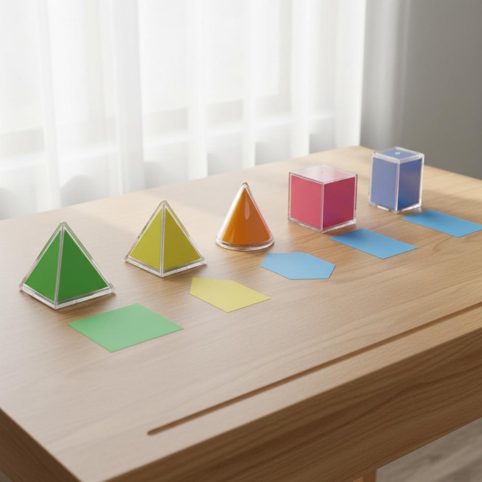 8 Buah Model Geometri Transpar - Math Manipulative Set ulasan dan harga