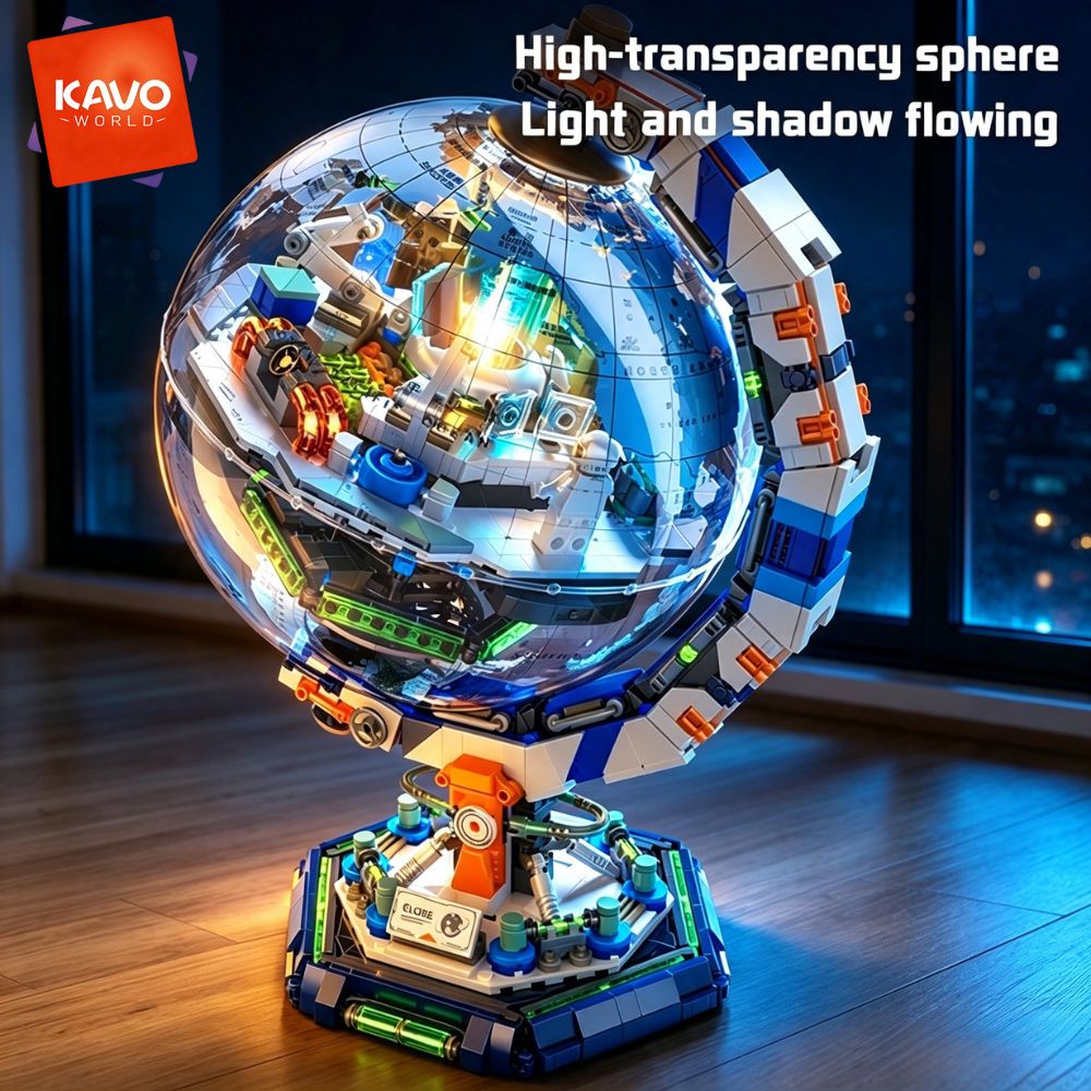 KAVOWORLD 1793pcs Set Blok Ban - Globe Interactive Light ulasan dan harga
